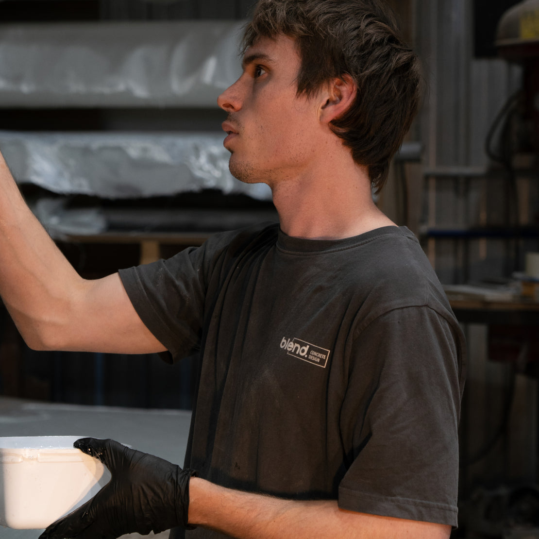 Blend Concrete Design maker in the workshop