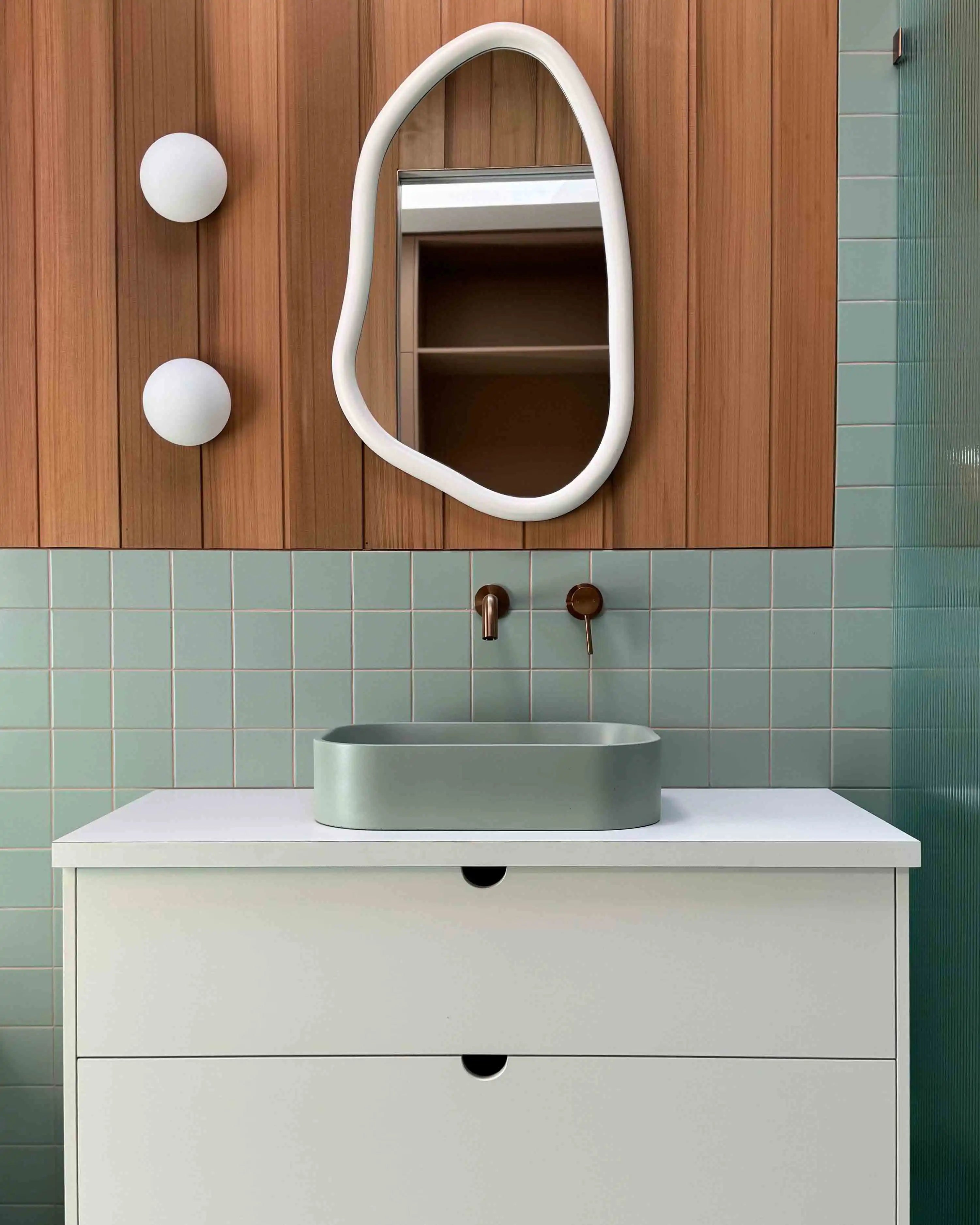 The Titan Concrete Basin in Rainforest Green