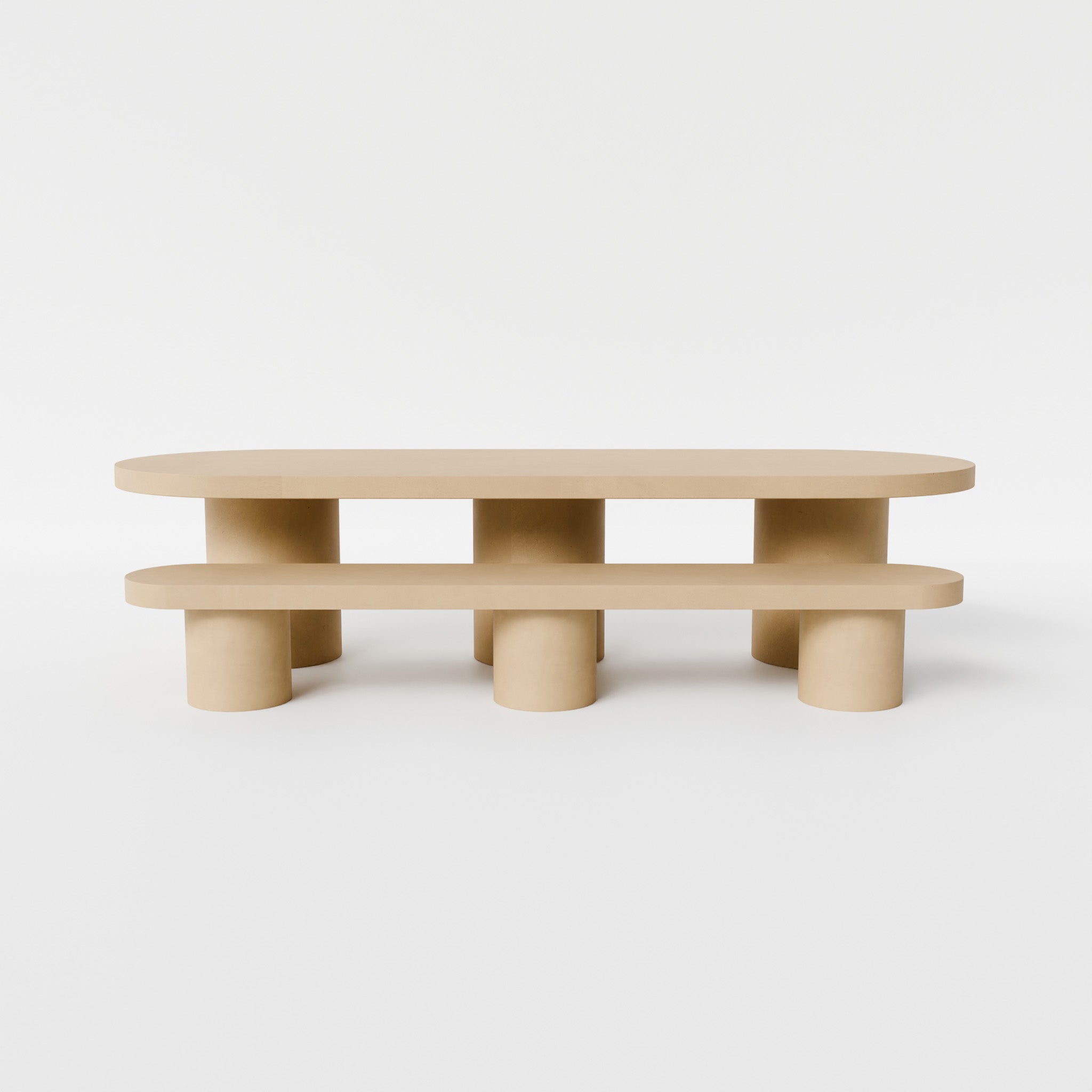 Bisque / With 1 Bench Seat