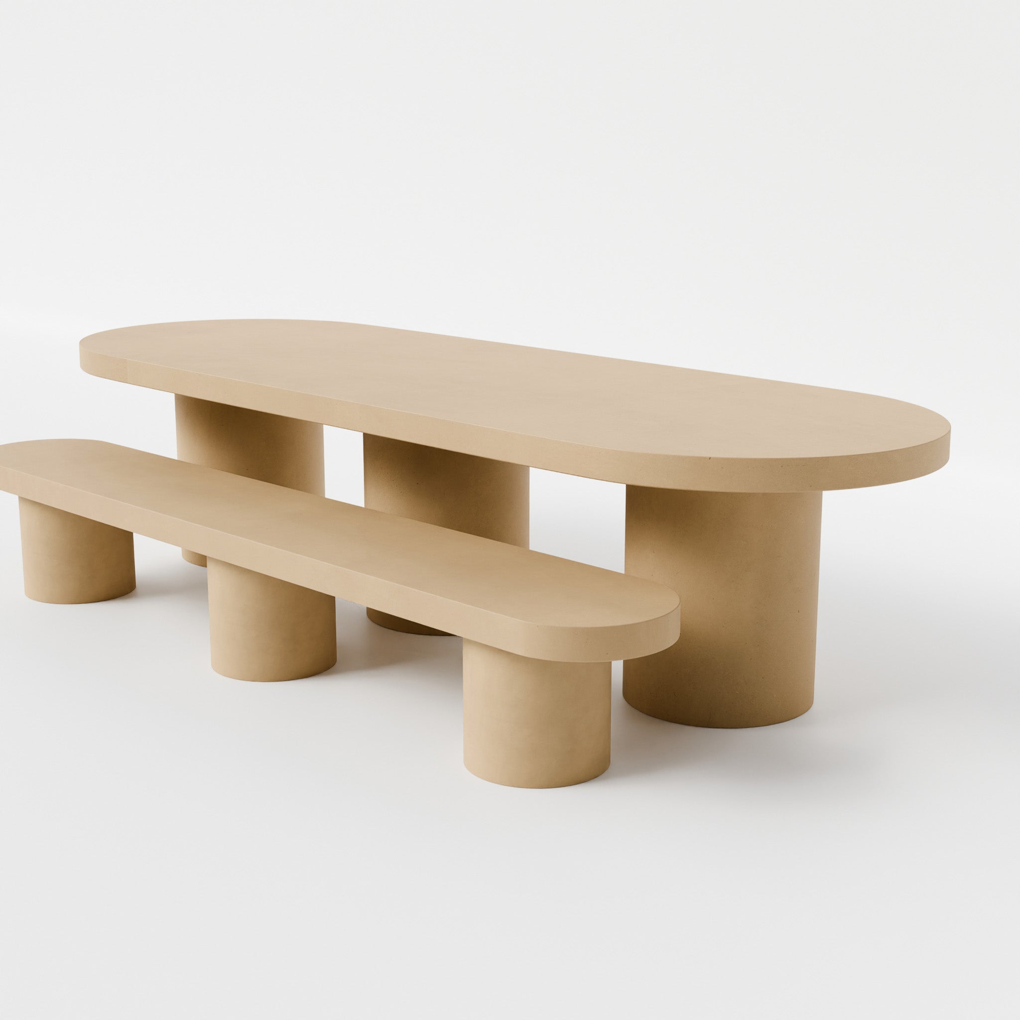 Bisque / With 1 Bench Seat