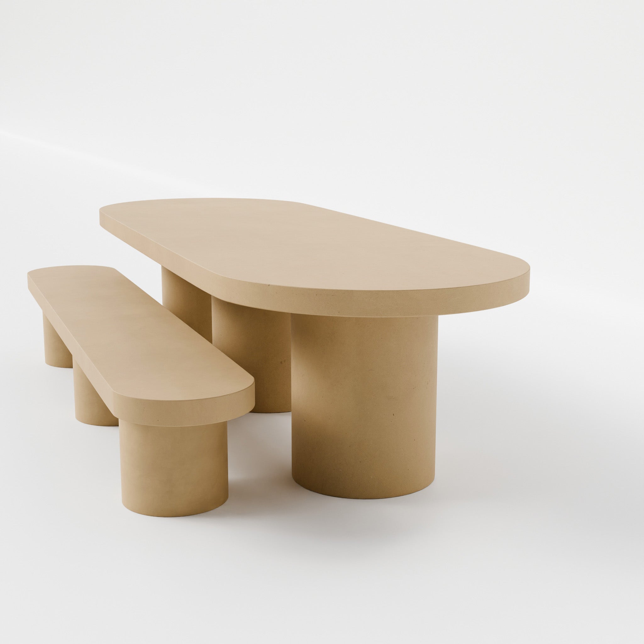 Bisque / With 1 Bench Seat