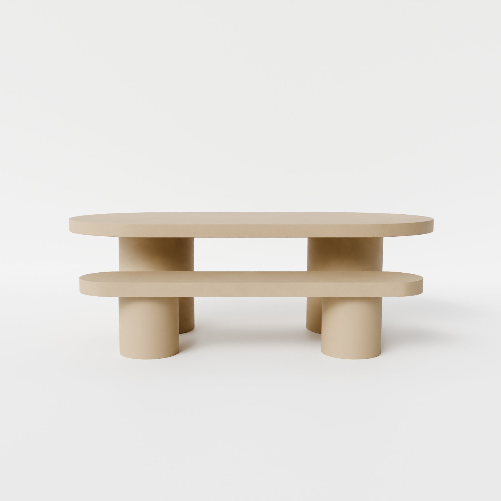 Bisque / With 1 Bench Seat