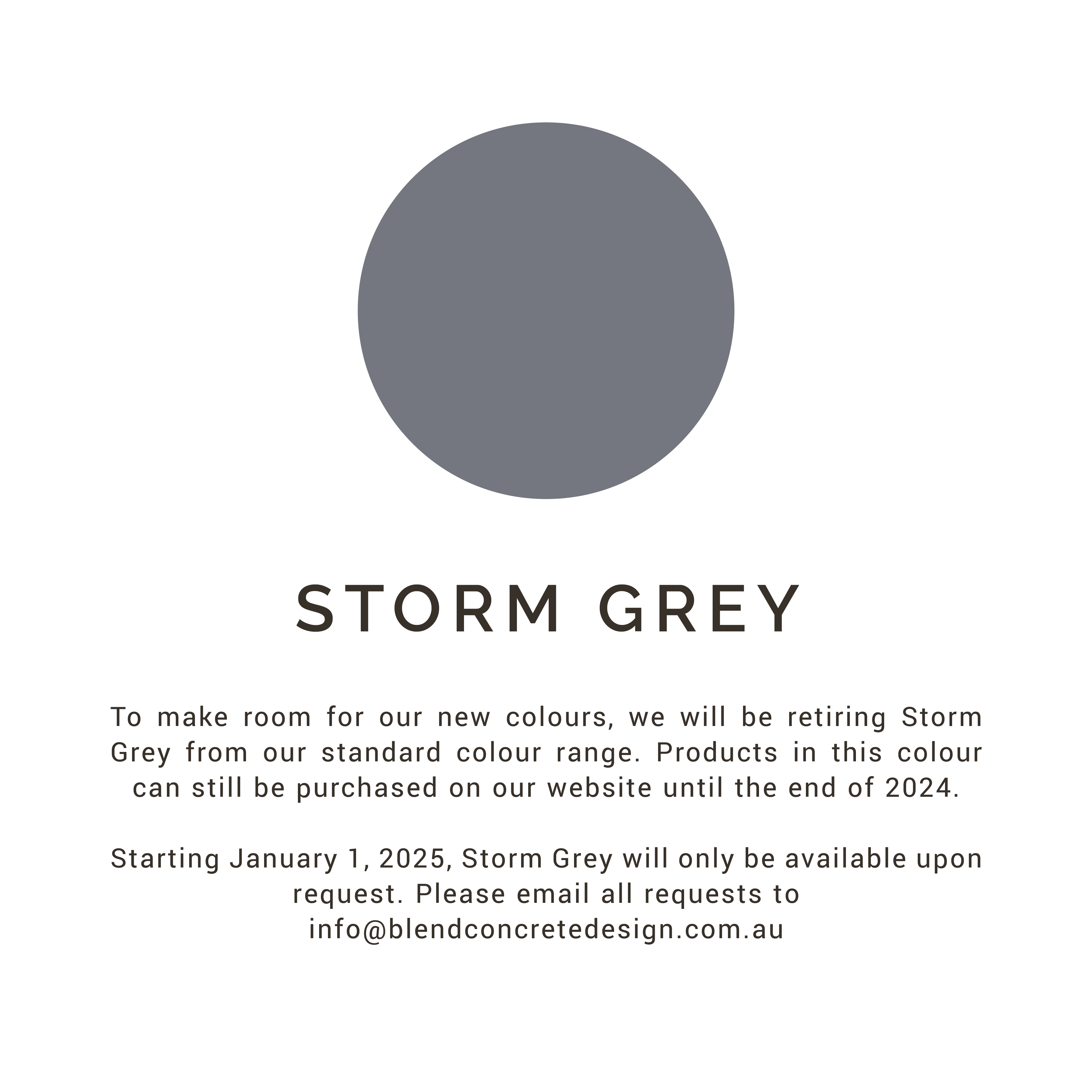 Storm Grey / No Tap Hole